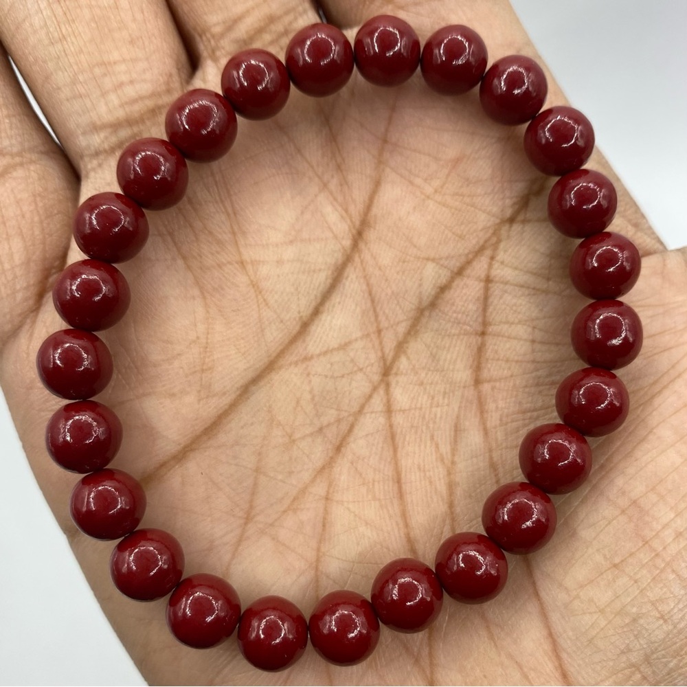 Cinnabar Crystal Bracelet 8mm